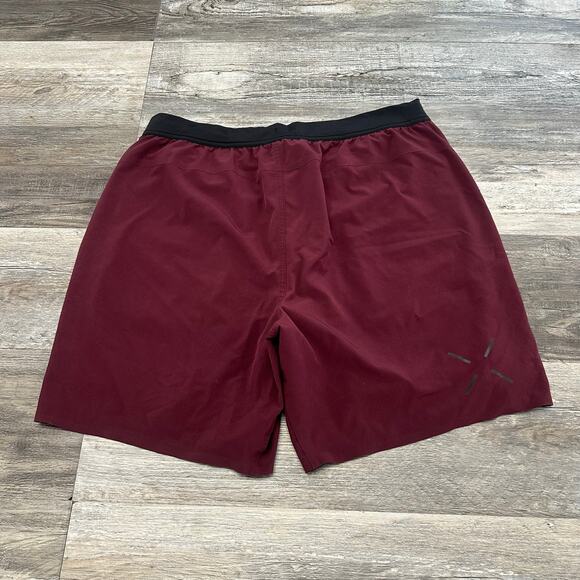 Ten Thousand Interval Maroon Red Medium Elastic Waist Pull On Activewear‎ Shorts - Picture 1 of 11